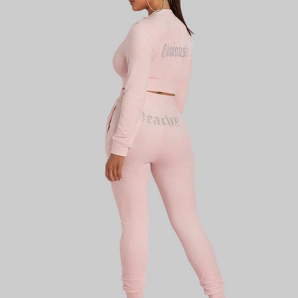 Velvet Slim Set Peachy