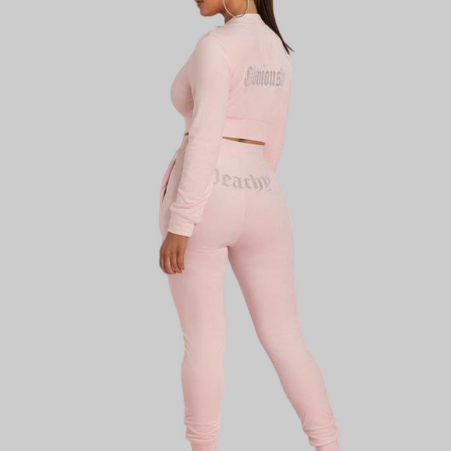 Velvet Slim Set Peachy