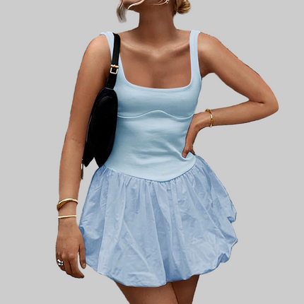 Women's Fashion Stitching Vest Dress