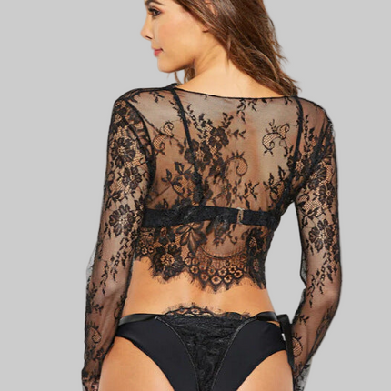 Sexy lingerie beach blouse