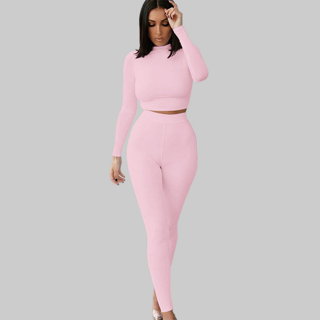 Slim Fitting Long Sleeved Sports Suit For Women
