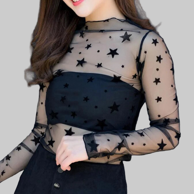 Fishnet Casual Top Tee Shirt