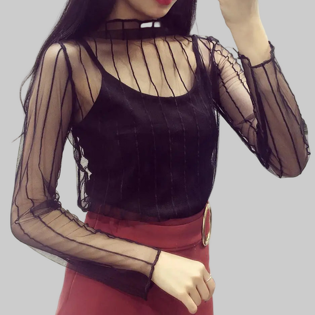 Fishnet Casual Top Tee Shirt