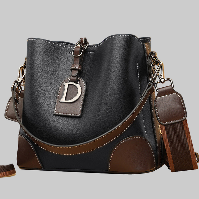 Retro Bucket Hand Shoulder Soft Leather Cross-body Bag