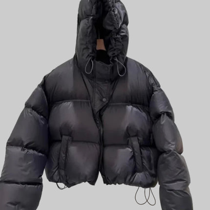 Dames Korte Gewatteerde Winterjas