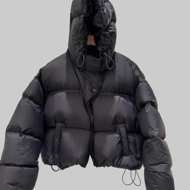 Dames Korte Gewatteerde Winterjas