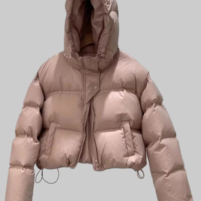 Dames Korte Gewatteerde Winterjas