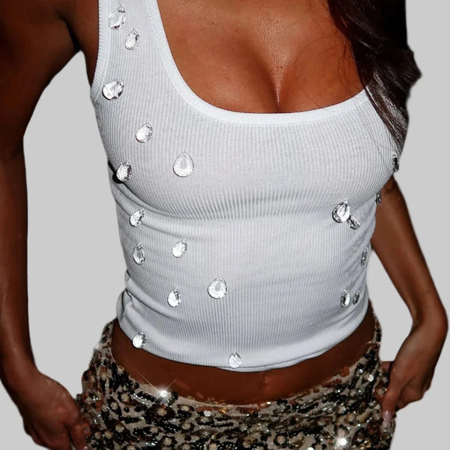 Diamond Decorated Top