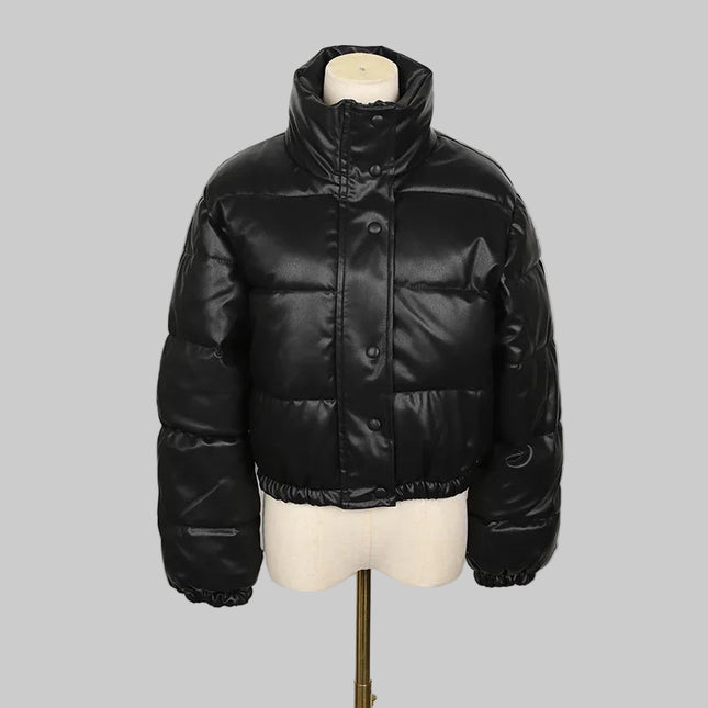 Dames Winter Parka Jas met Rits en Elegant Design