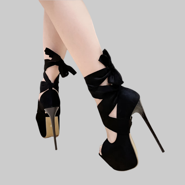 Liyke Black High Heels