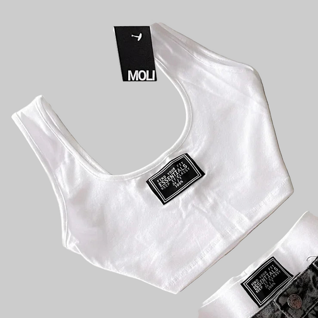 Straps Casual Versatile Multiple Pockets Denim Skirt Dress Sets Goth Fashion Strap Streetwear