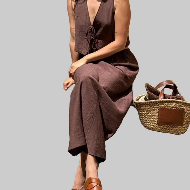 Vintage Solid Skirt Suit