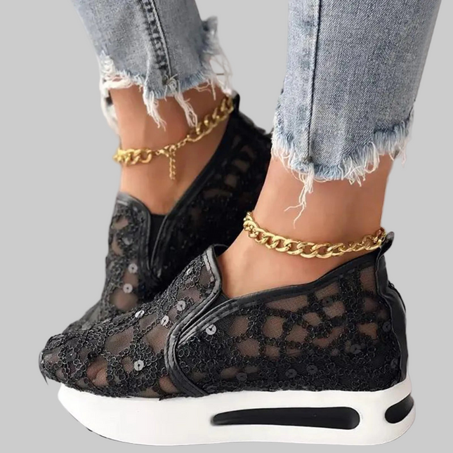 Breathable Knitted Mesh Sneakers