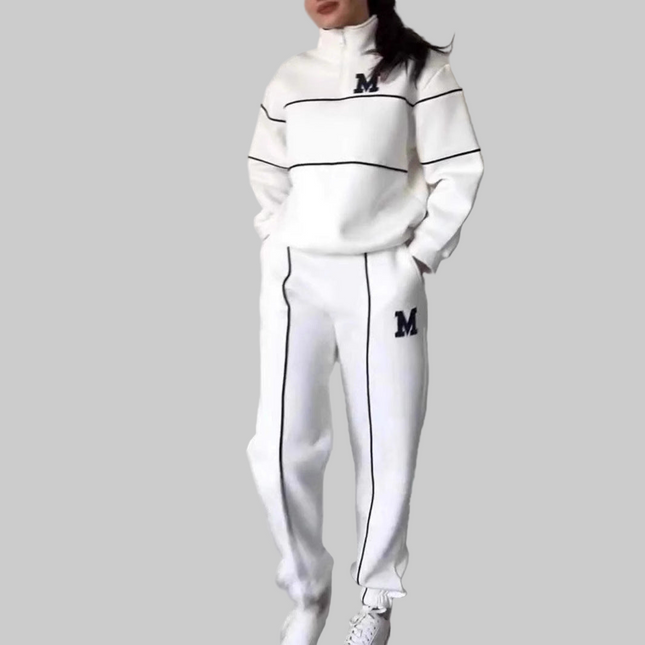 Hoodless Pullover Sweatshirt Baggy Fashion Sweatpants With Pockets