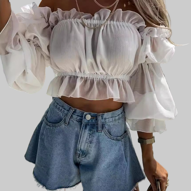 Wijde korte broek dames