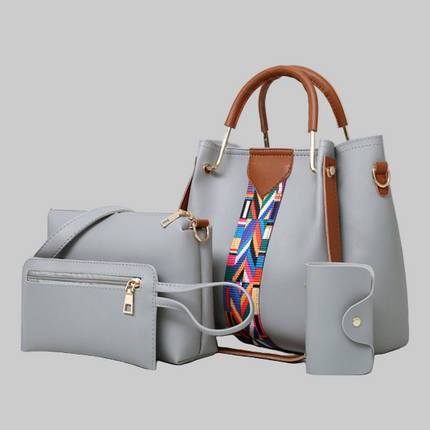 Portable shoulder messenger bag bucket bag